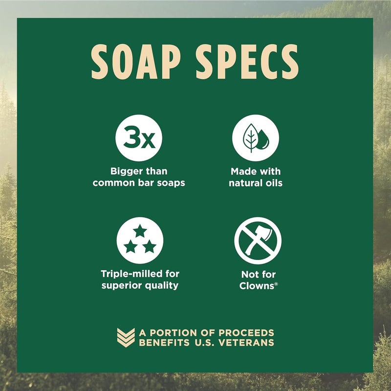 Duke Cannon Supply Co. Big Brick of Soap for Men â€“ Fresh Cut Pine Scent, Extra Large 10 oz Bars, Paraben-Free, 3-Pack - Image 4